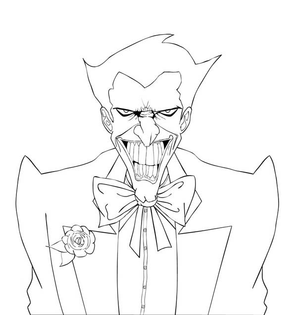 600x635 Joker Coloring Pages Best For Kids With The Decorations 7