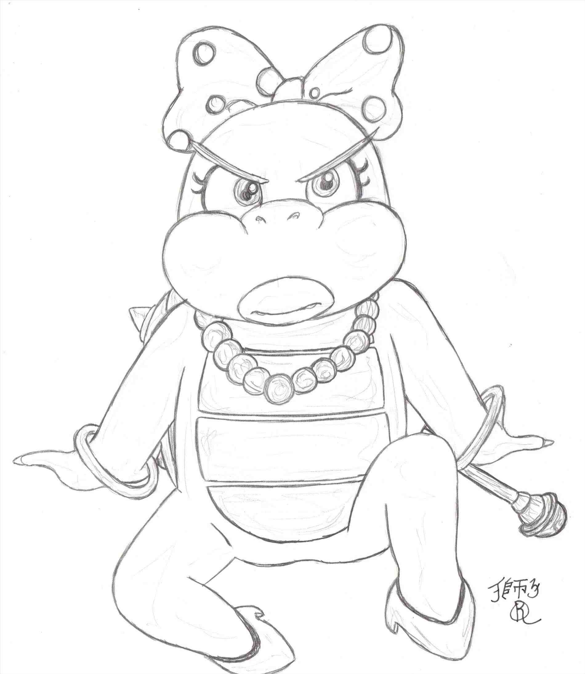 1900x2186 Wendy Koopa Coloring Pages Web Coloring Pages