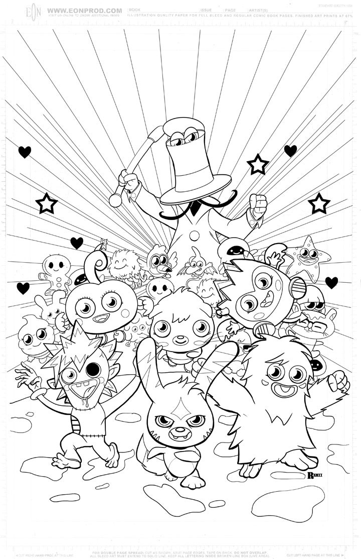720x1113 Easy Moshi Monsters Coloring Pages Katsuma In Google Monster