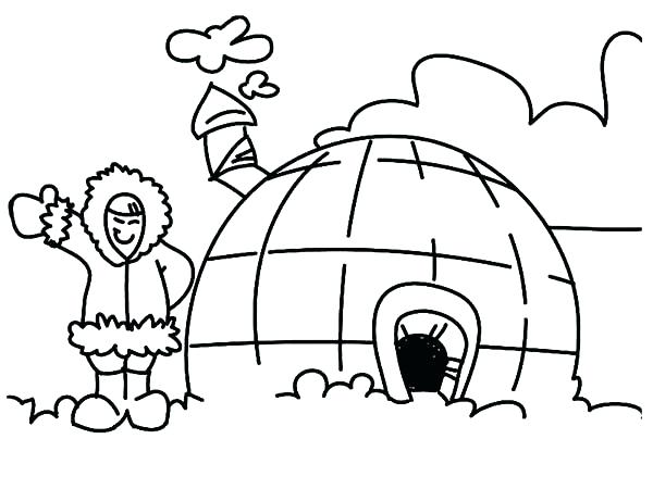 600x450 Igloo Coloring Page Gallery Coloring Pages Igloo Coloring Page