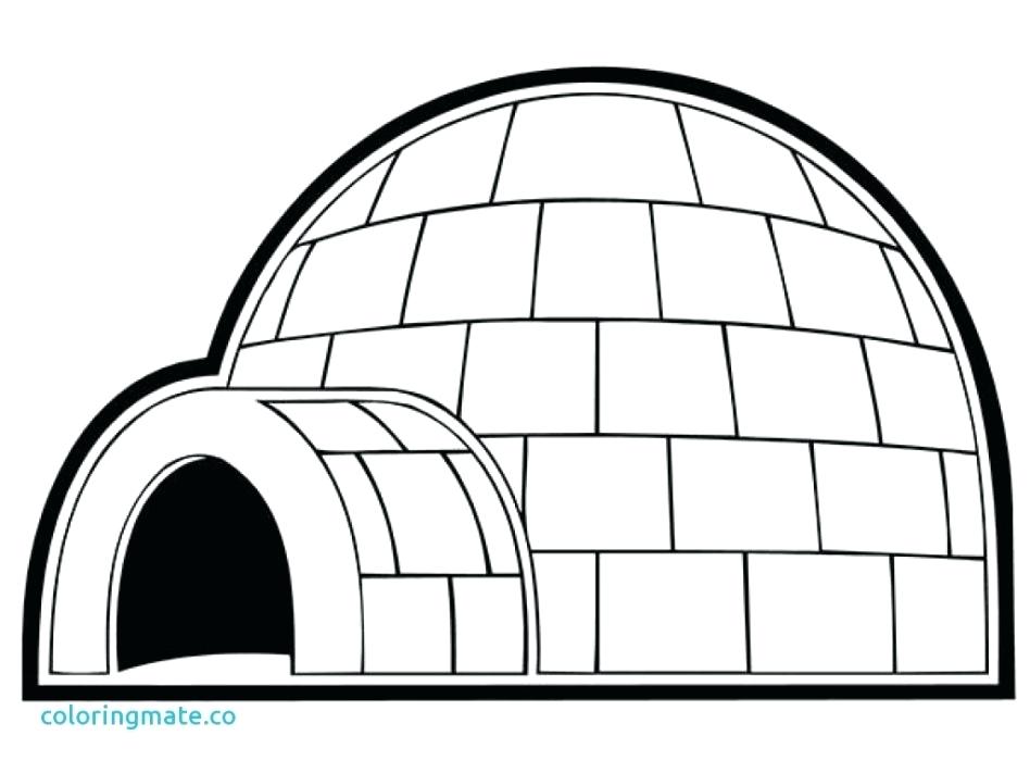 948x711 Igloo Coloring Page Large Size Of Igloo Coloring Page