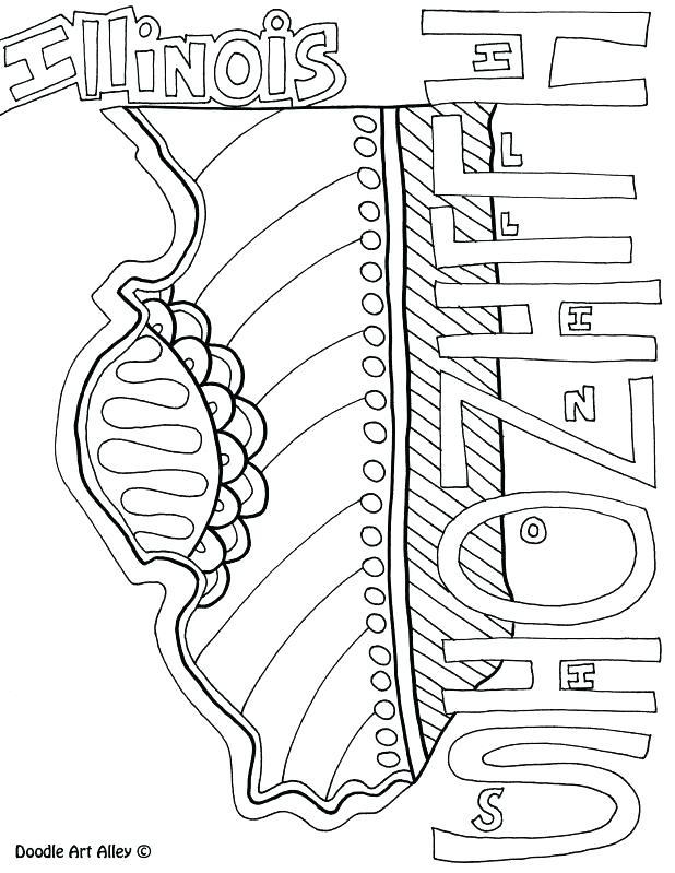 618x799 Illinois State Flag Coloring Page Coloring Pages Coloring Page By