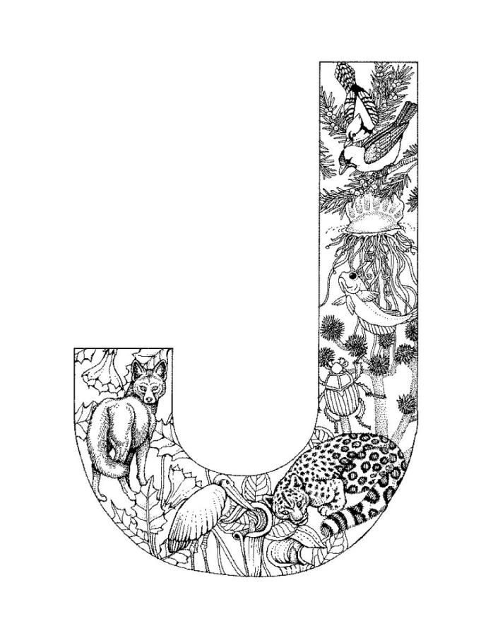 698x903 Detailed Coloring Pages For Adults Alphabet Coloring Pages