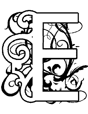 300x388 Illuminated E Coloring Page Places To Visit