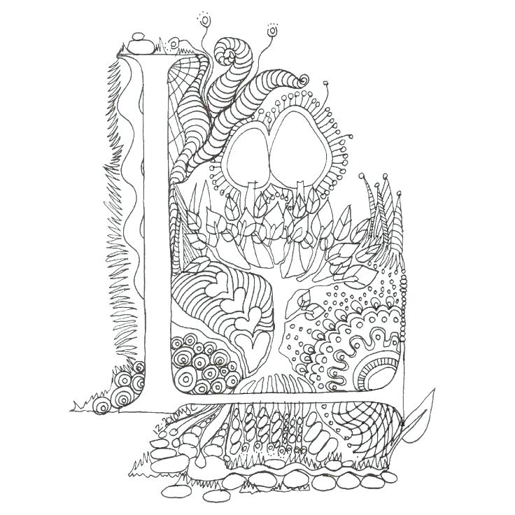 736x736 Illuminated Letters Coloring Pages Download Illuminated Letters