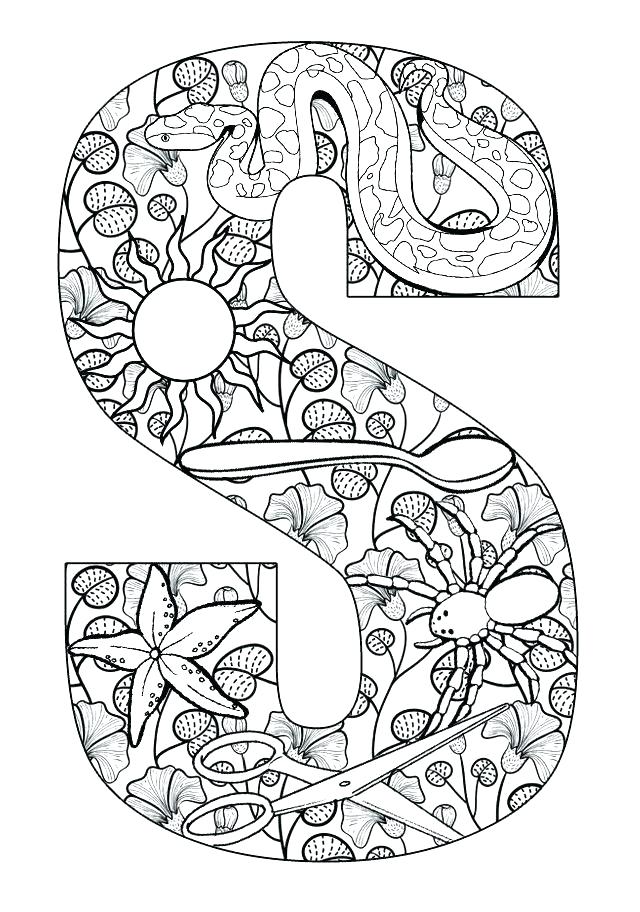 640x912 Alphabet Colouring Pages Adults Online Coloring Pages
