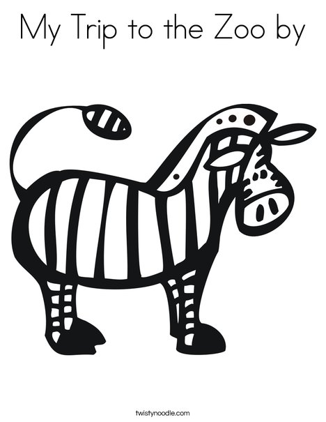 468x605 My Trip To The Zoo By Coloring Page