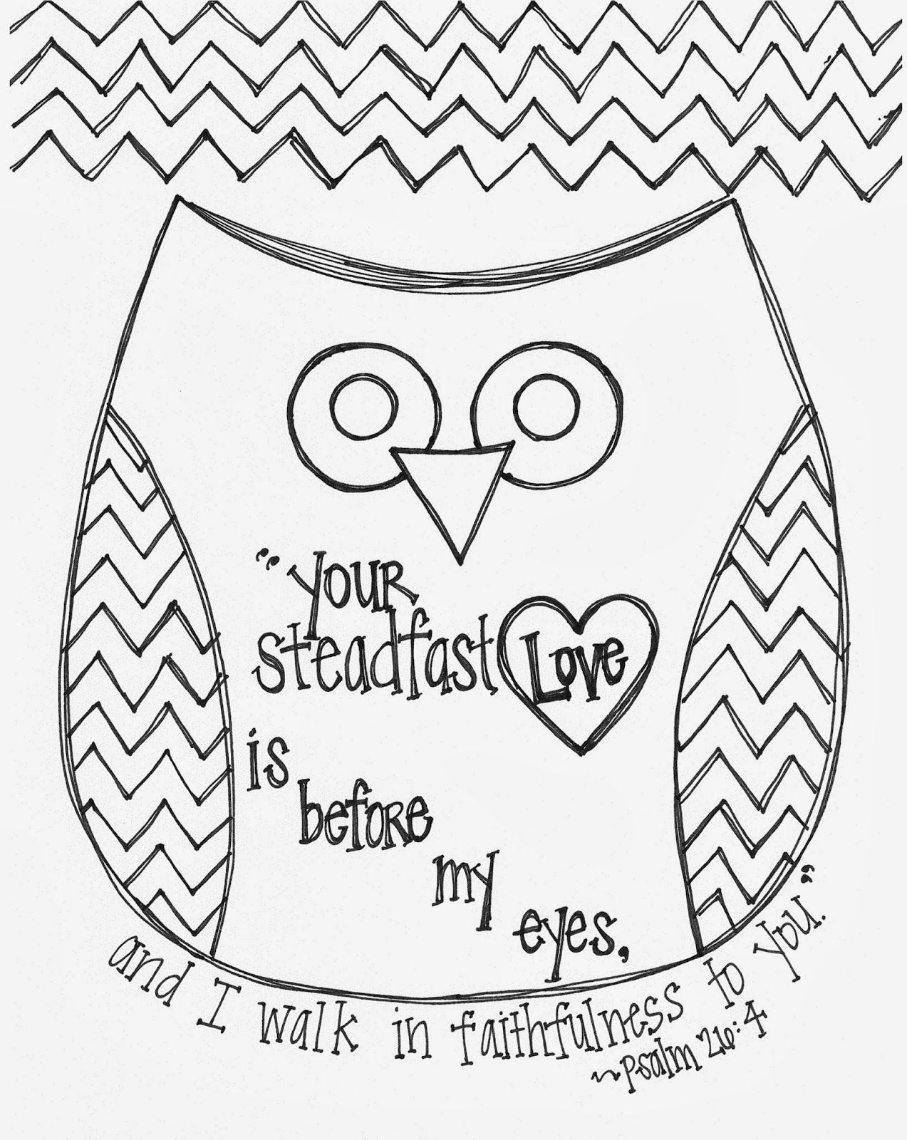 1273x1600 Free Valentine's Day Bible Verse Owl Coloring Page Religious Ed