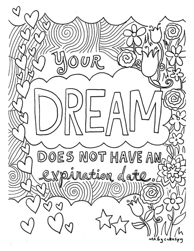 650x841 12 Inspiring Quote Coloring Pages For Printables