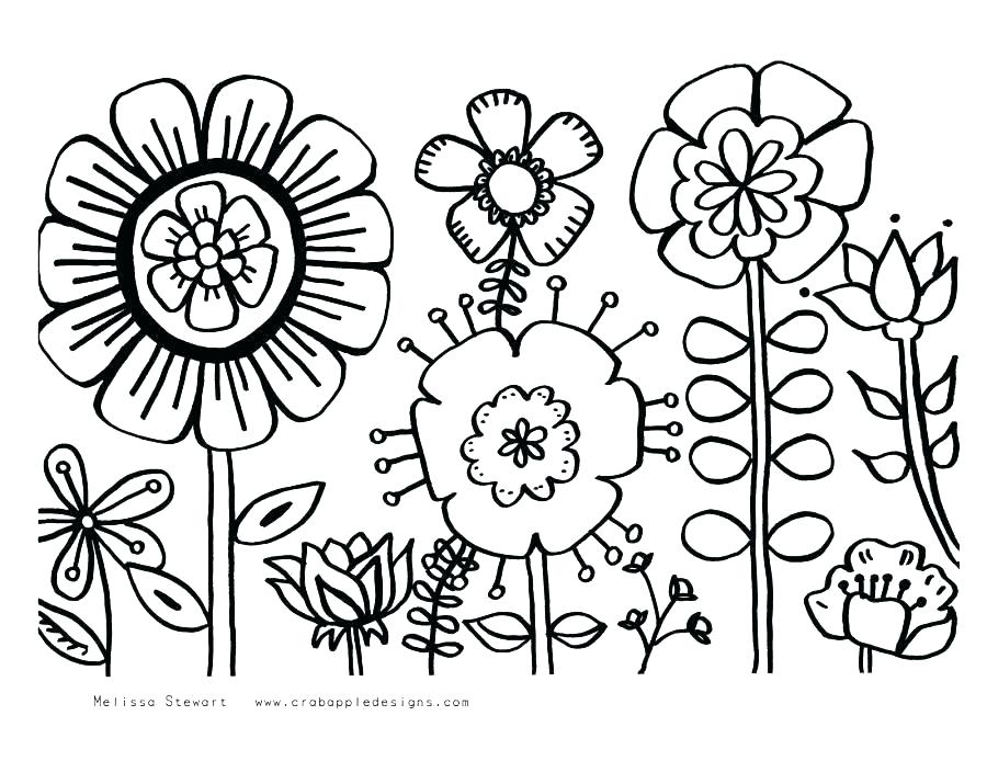 900x694 Flowers Coloring Pages Print Able Able Flowers Colouring Pages