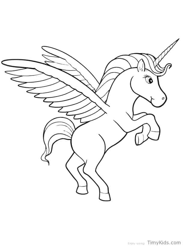 612x822 Unicorn Color Pages Different And Amazing Looking Unicorn