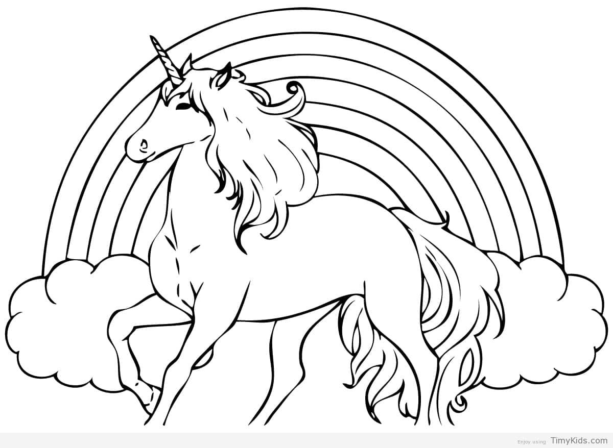 1200x878 Unicorn Coloring Pages Timykids