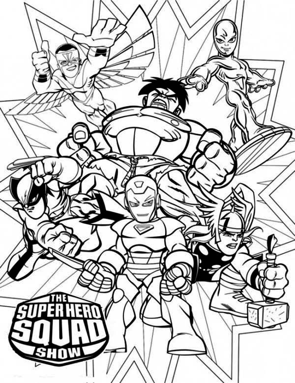 600x778 Superhero Squad Coloring Pages