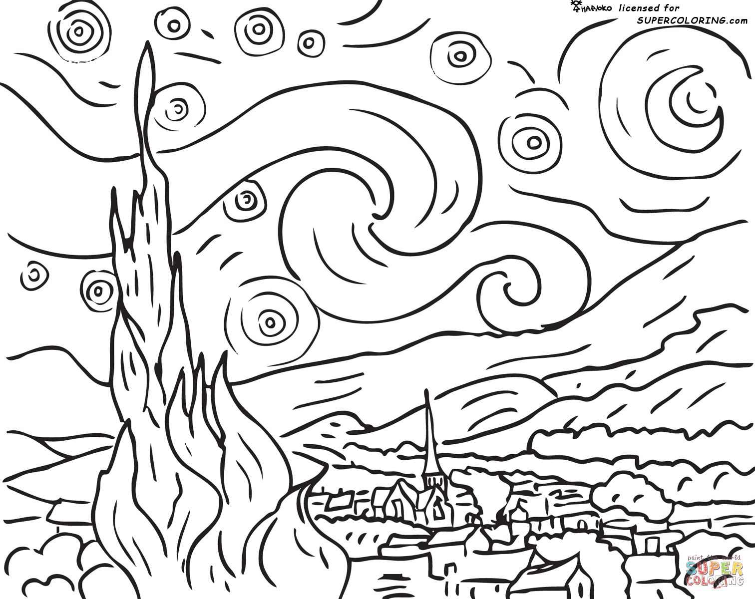 1512x1200 Impressionist Coloring Pages