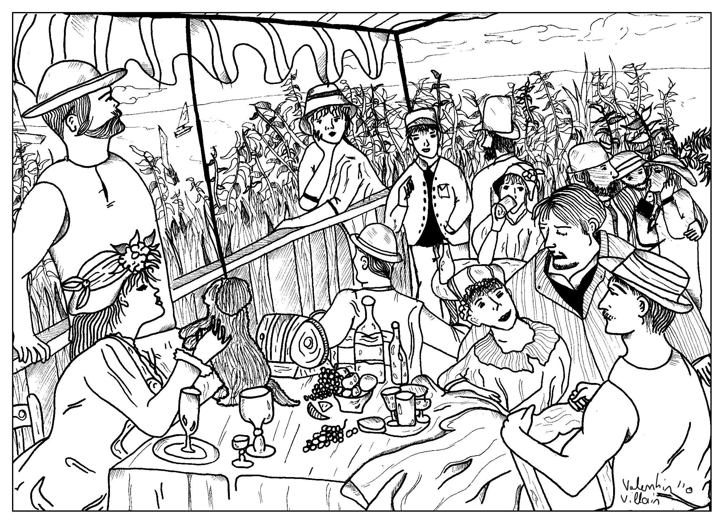 2344x1698 Inspired Le Dejeuner Des Canotiers Renoir