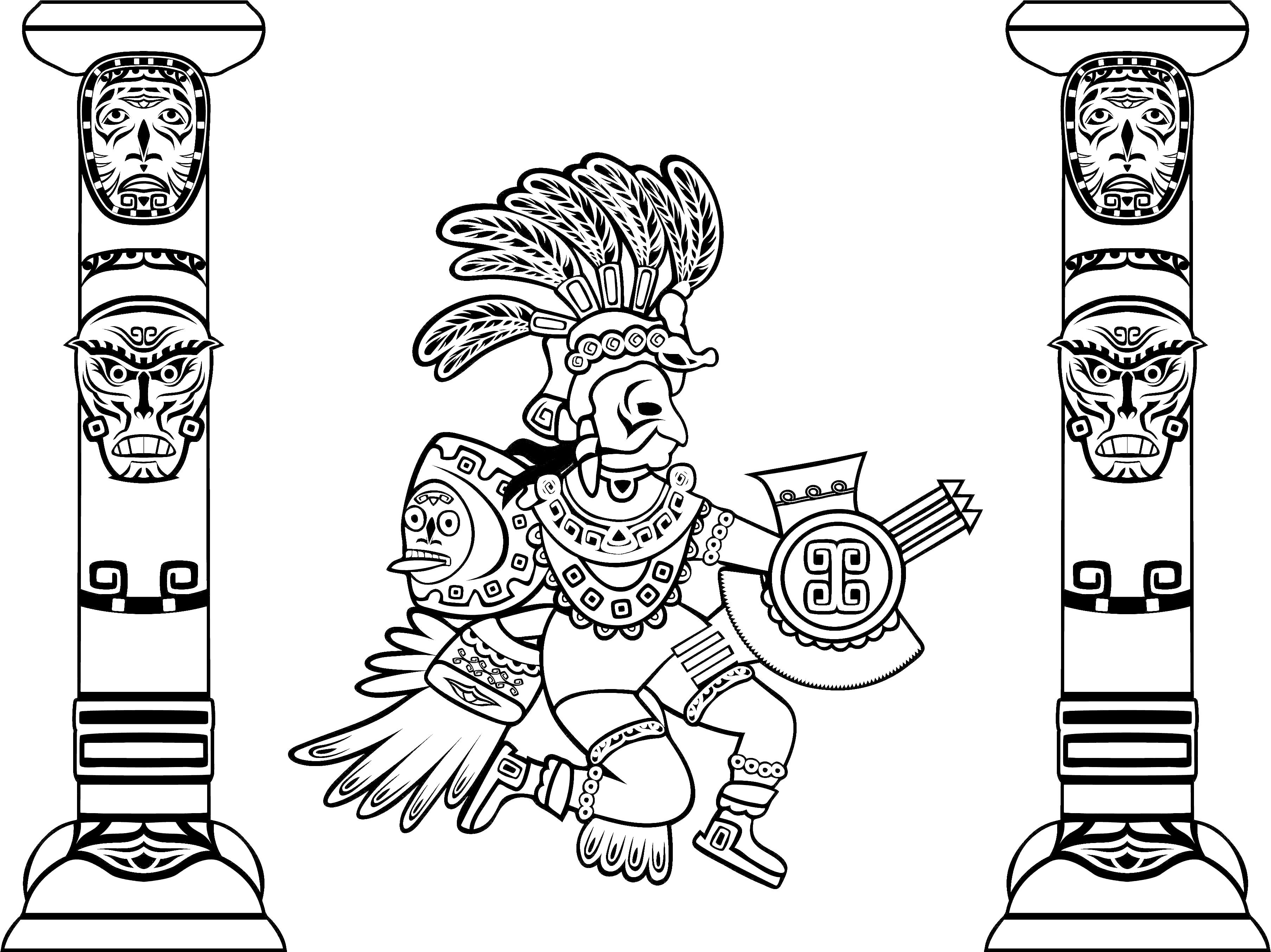 3614x2708 Quetzalcoatl And Totems