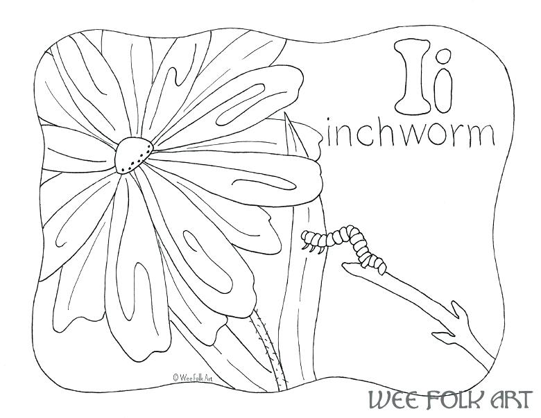 780x603 Inchworm Coloring Page