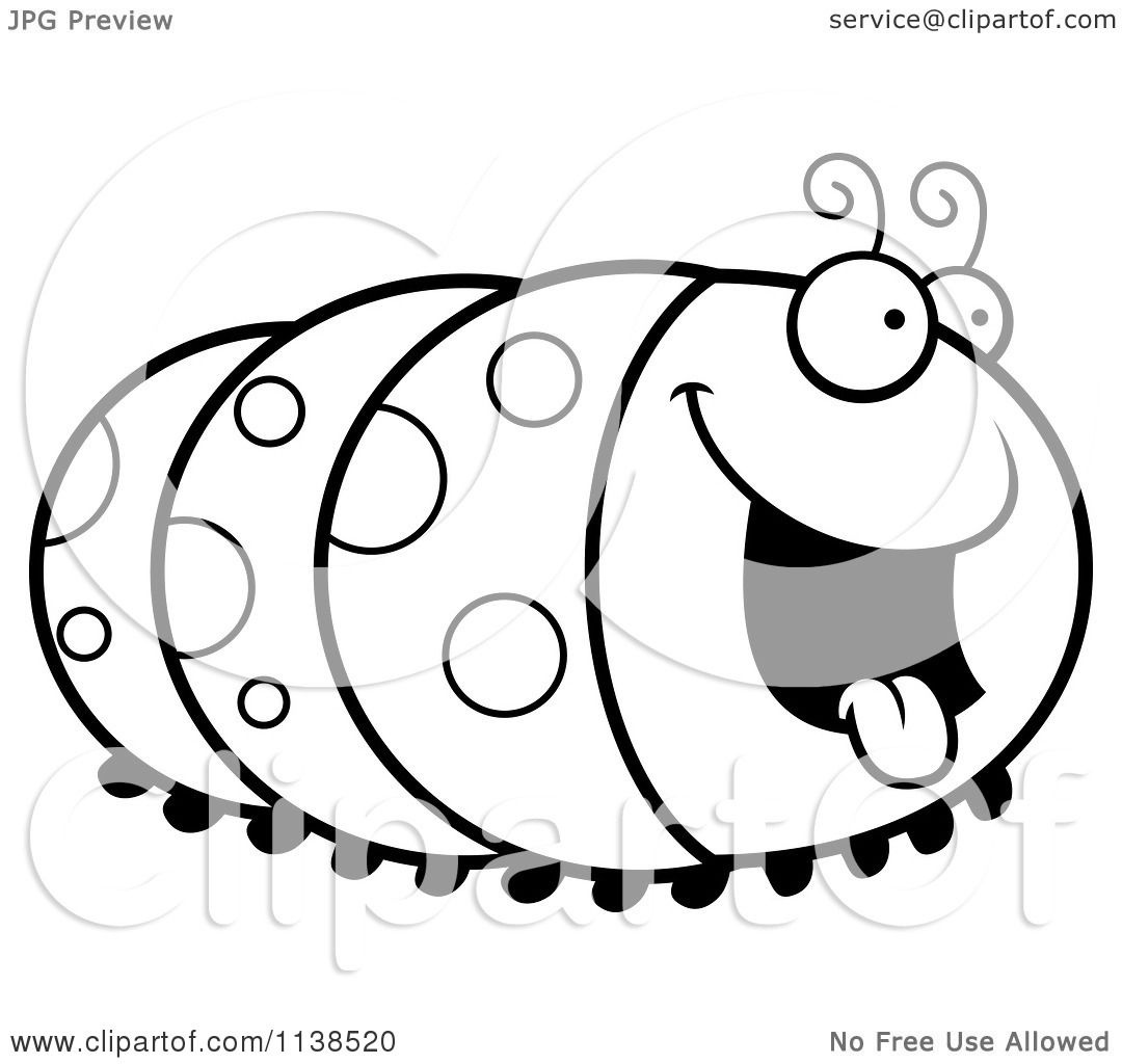 1080x1024 Awesome Cartoon Clipart An Outlined Hungry Caterpillar Black