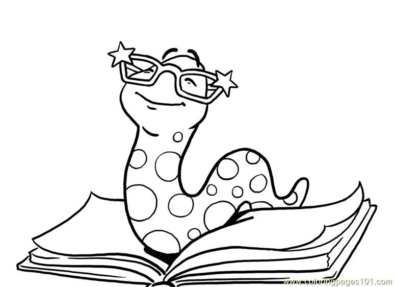 773x562 Cartoon Inch Worm Coloring Pages Book Worm Coloring Page Free