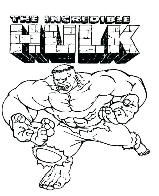 510x629 Incredible Hulk Coloring Page Hulk Coloring Pages Printable