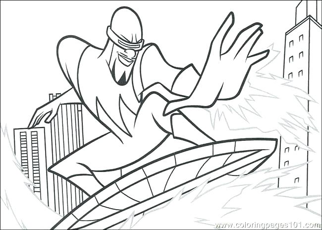 650x464 The Incredibles Coloring Pages The Coloring Pages The Coloring
