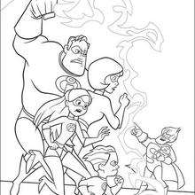 220x220 The Incredibles Coloring Book Pages