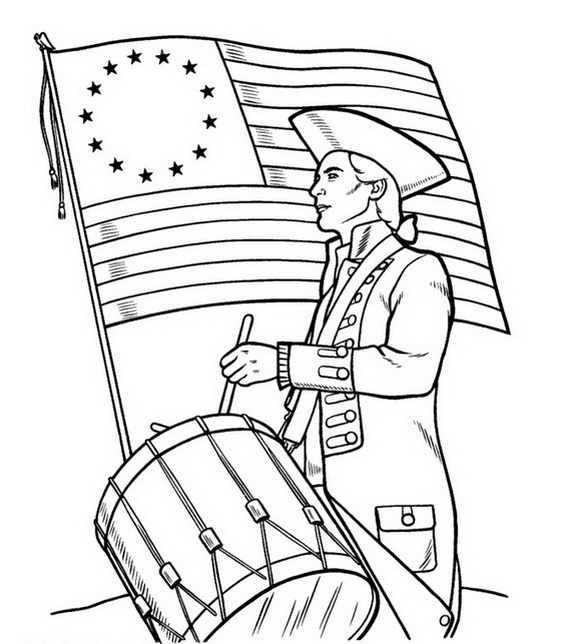 570x644 Independence Day Coloring Sheets Independence Day Coloring Pages