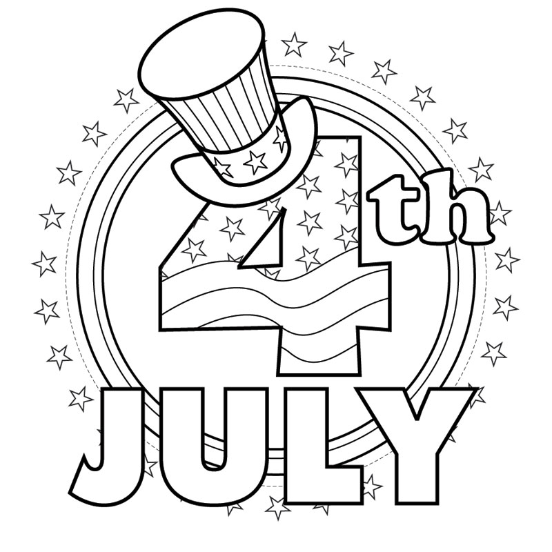 800x800 Independence Day Coloring Sheets 4th Of July Coloring Pages