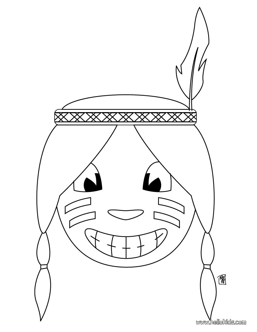 820x1060 Indian Head Coloring Pages