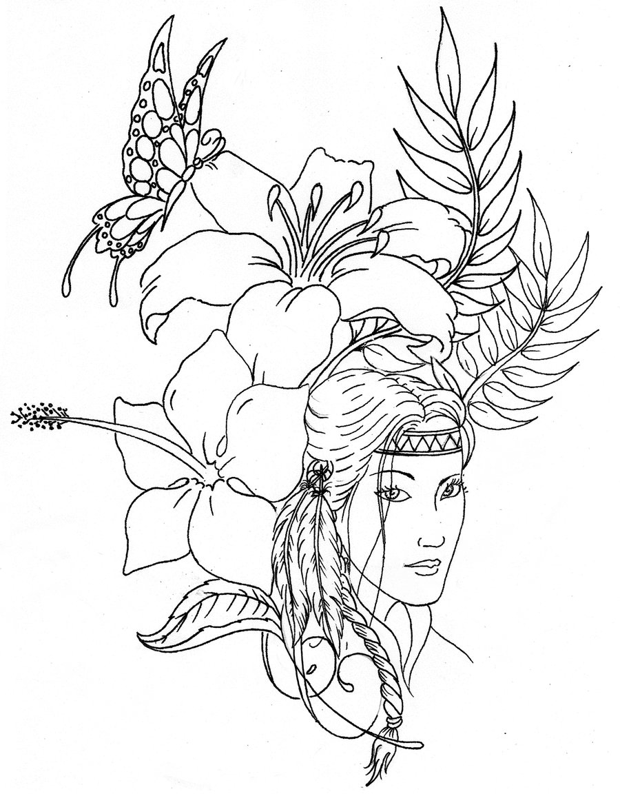 900x1152 Awesome Native American Coloring Pages Printable Beautiful Free