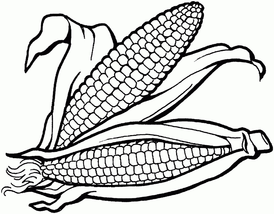 940x732 Corn Coloring Pages Beautiful Indian Corn Coloring Page Coloring