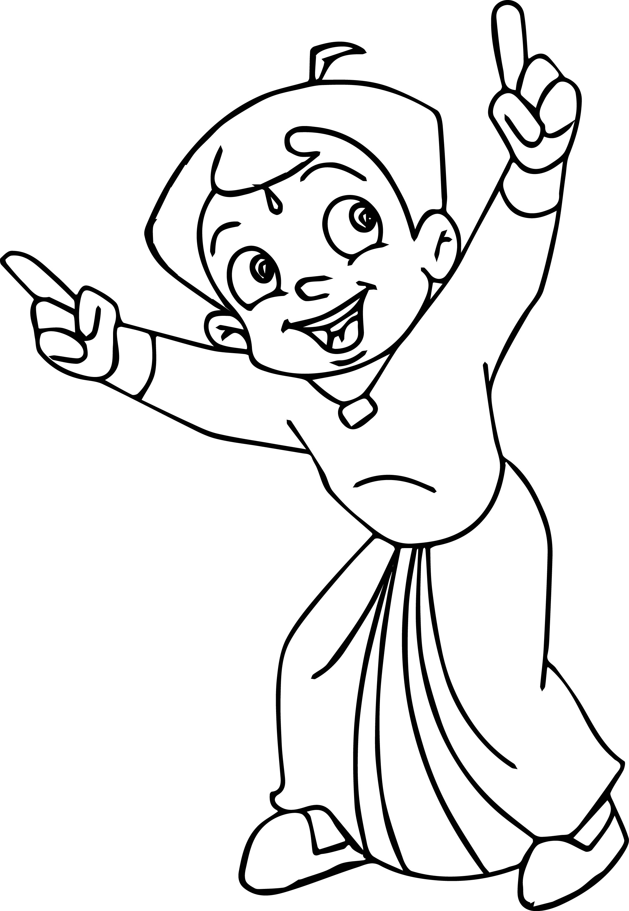 2192x3173 Chhota Bheem Dance Coloring Page Wecoloringpage