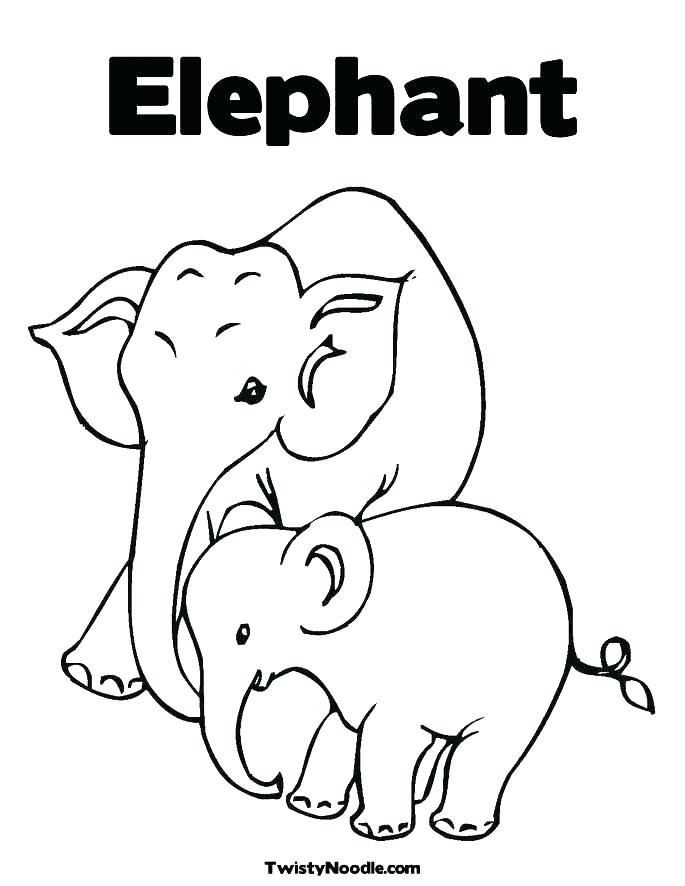 685x886 Baby Elephant Coloring Page Baby Elephant Coloring Page Cute