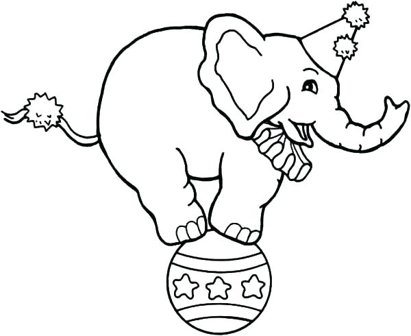 600x490 Elephant Coloring Pages The Elephant Coloring Page Free Elephant