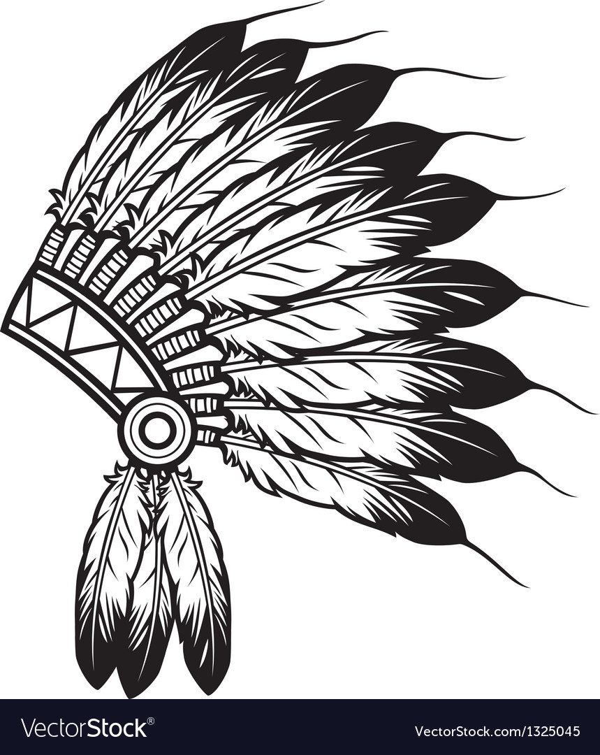Indian Feathers Coloring Pages