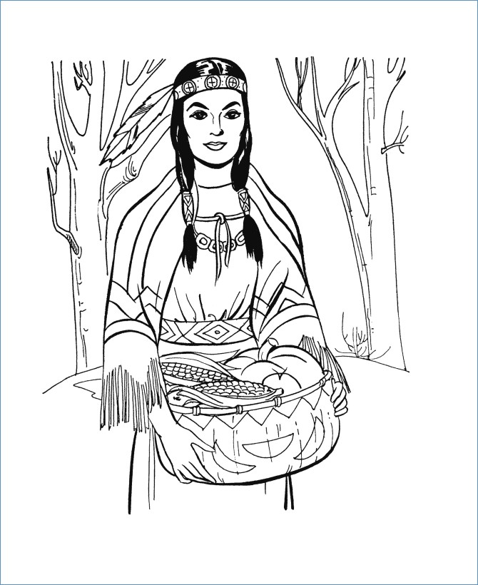 670x820 Native America Indian Horse Coloring Page
