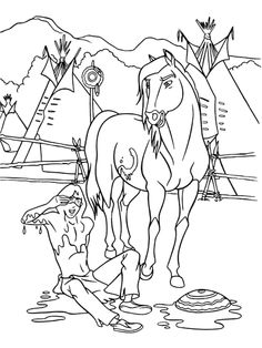 236x314 Native American Color Pages