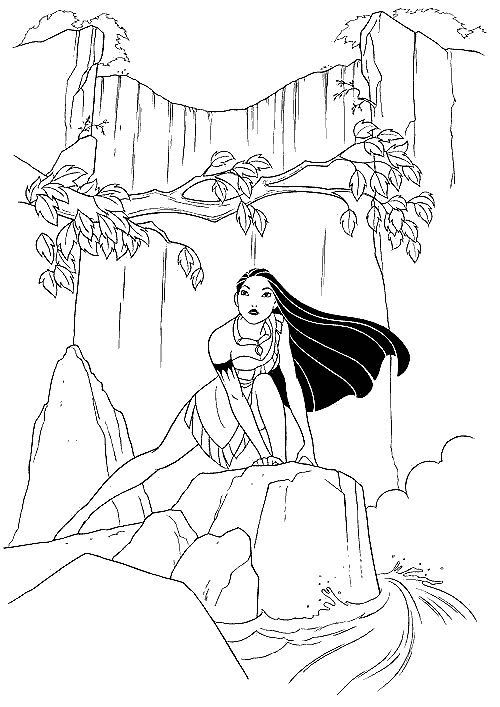 500x707 Pocahontas Indian Princess Free Printable Coloring Pages