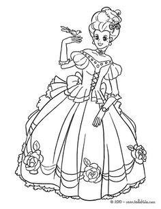 236x305 Princess Coloring Page For Grownups And Children. Digital Download