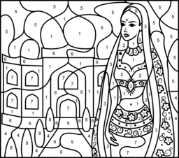256x226 Princesses Coloring Pages