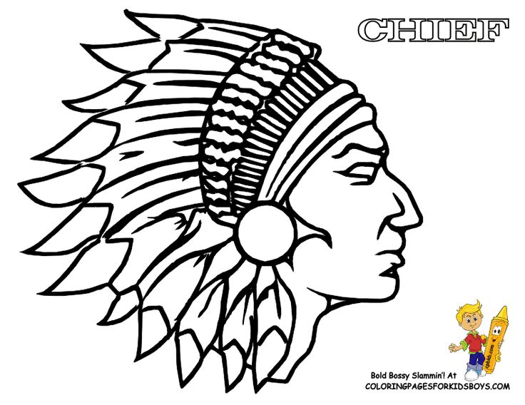 Indian Warrior Coloring Pages