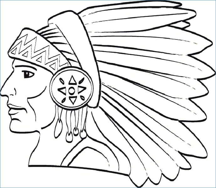 689x600 Native America Indian Horse Coloring Page