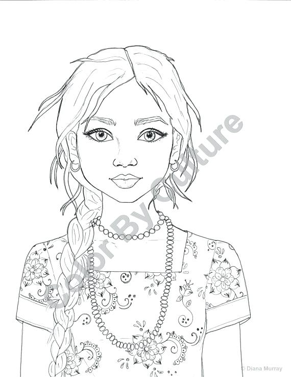 570x738 Fashion Coloring Page India Coloring Page Indian Girl Fashion