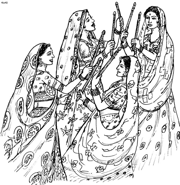 736x756 Festival Clipart Indian Folk Dance