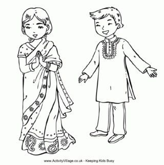320x322 India Colouring Pages Art For Kids India