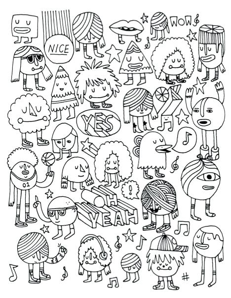 468x604 Indie Coloring Pages Unused Coloring Book Page By J Miller Via Top