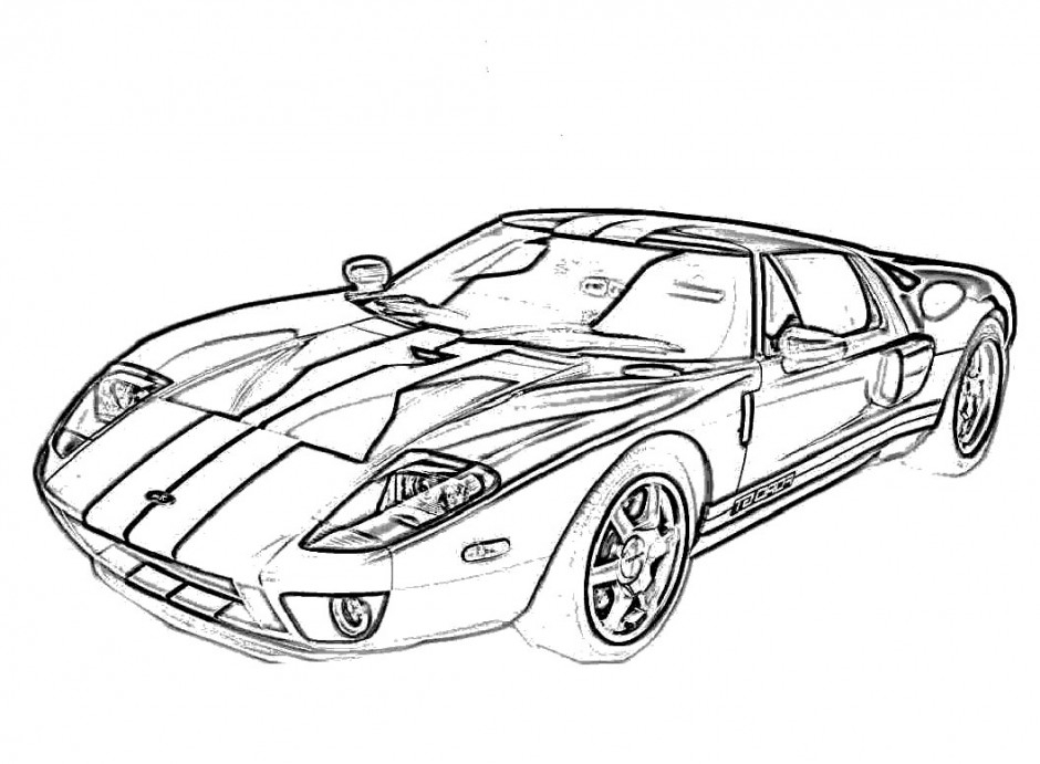 940x691 Ford Gt Coloring Pages Indy Car Coloring Pages430191 940 X 691