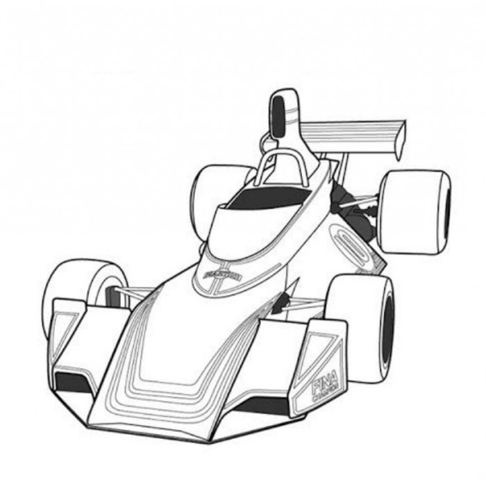 700x691 Brabham Bt44 F1 Classic Race Car Coloring Page Free Online Cars