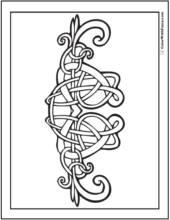 590x762 90 Celtic Coloring Pages Irish, Scottish, Gaelic