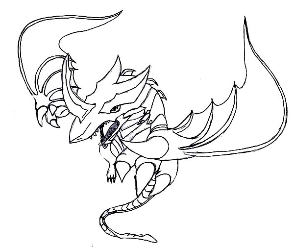 600x504 Awesome Bakugan Infinity Dragonoid Coloring Pages Batch Coloring